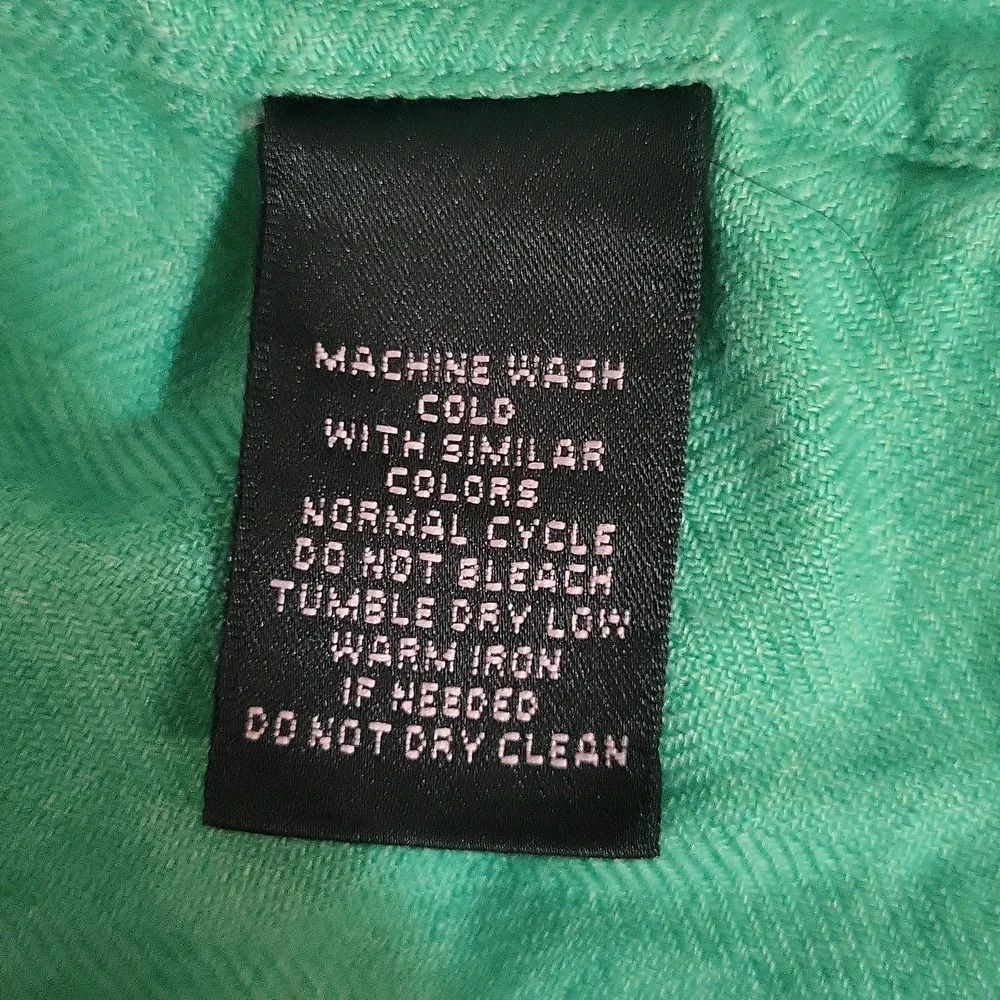 Lauren Ralph Lauren Linen Button Down Shirt 3/4 Sleeve sz S - Picture 7 of 8